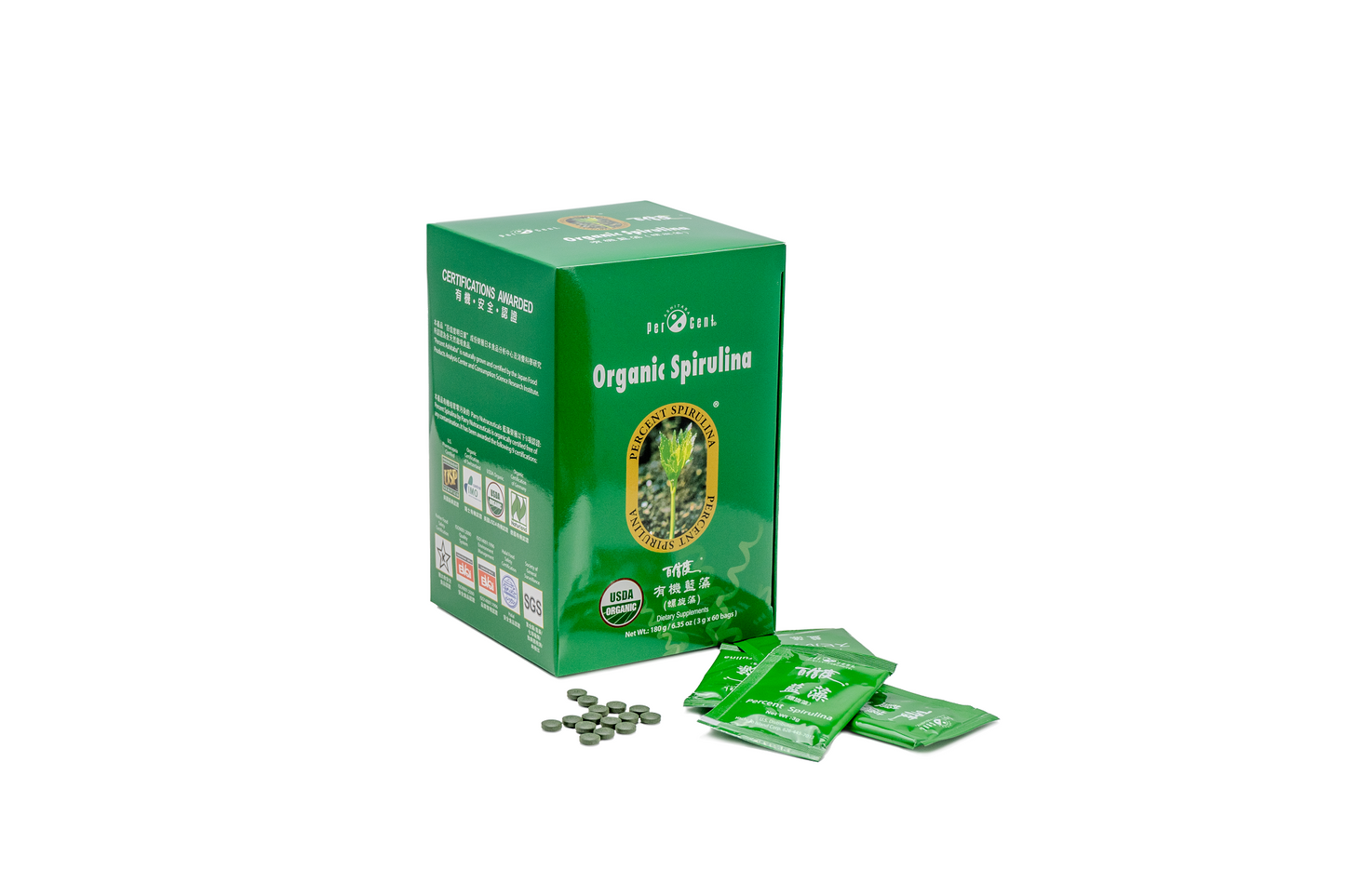 Ashitaba Percent Organic Spirulina
